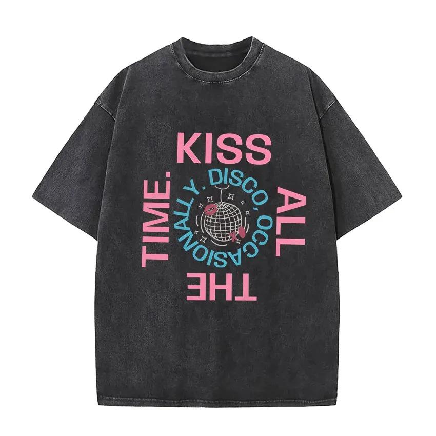 Harry Styles We Belong Together Tour 2026 Vintage Washed T Shirt Men Women Pop Music Fans Fashion Clothing Short Sleeve T-shirt