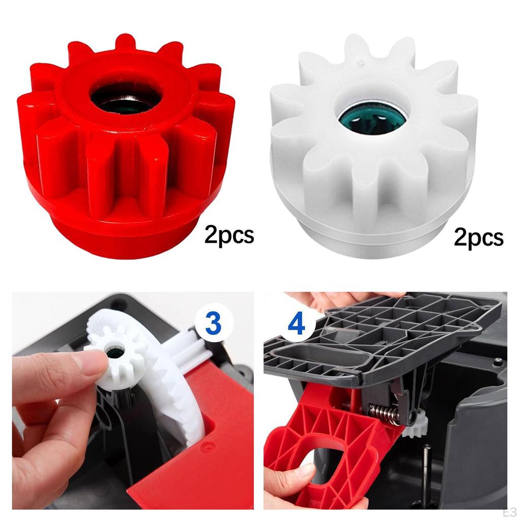 2 Pieces Mop Bucket Gear Pedal Broom Bearing Gears Replacement