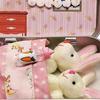 Little Pocket Bunny Plush Toy in Tin Easter Kids Basket Stuffers Cute Bunny Gift for Home Holiday Festival Party Children Girls
