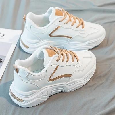Damen Dad Schuhe 2025 Frühling Sommer Lässig Dicke Sohle Lauf-Sneaker Leichte Sportschuhe