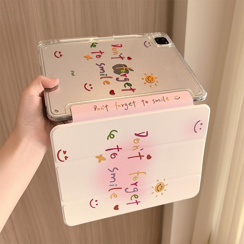 IPad 11 Skyddsfodral: Air 7/6/5/4 Akrylskal, Pro 11 tum, Anti-böjning, Minihjärta Rouge, 10,2 tum