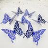 12Pcs 3D Hollow Colorful Butterfly Wall Stickers For Wedding Decoration Bedroom Children's Room Wall Art Kids Room Living Room
