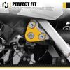 NICECNC Gold Pipe Support Bracket Exhaust Mounting Bracket with Bolt Compatible with Suzuki DRZ400S DRZ400SM 2000-2024 Motorcycle Exhaust Bracket See