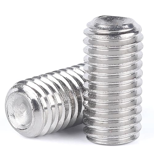 Pack of 20 M6 Hex Socket Set Screws, 304 Stainless Steel Enameled Set Screws (M6*10mm)