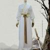 Hanfu Performance Costume With Rich Fabric And Decorative Belt For Stage And Ceremony Use