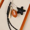 Cute Bag Pendant Keychain With Mini Camera 8 Ball Pendant Braided Strap For Handbags Backpacks Keys Decor