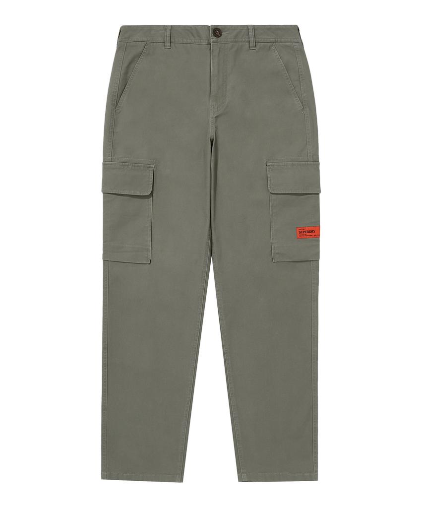 Syupeodeulai Label Slim Cargo Pants Khaki Green Sdmlwap60Khg