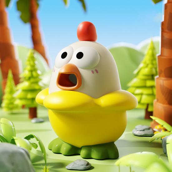 Squeaky Chick Squeeze Toy Stress Anxiety Relief Screaming Duck Sensory Toy Portable Travel Calming Decompression