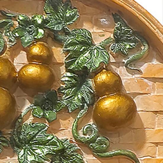 Five Gourds Refrigerator Magnet Bring Good Luck Wealth 3D Gourd Vine Round Refrigerator Magnet Home Office Kitchen Decoration