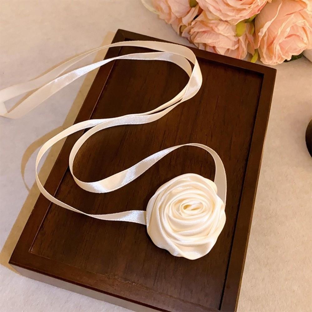2PCS Multi-function Ribbon Curtain Buckle Elegant Curtain Straps Rose Curtain Tieback  Living Room