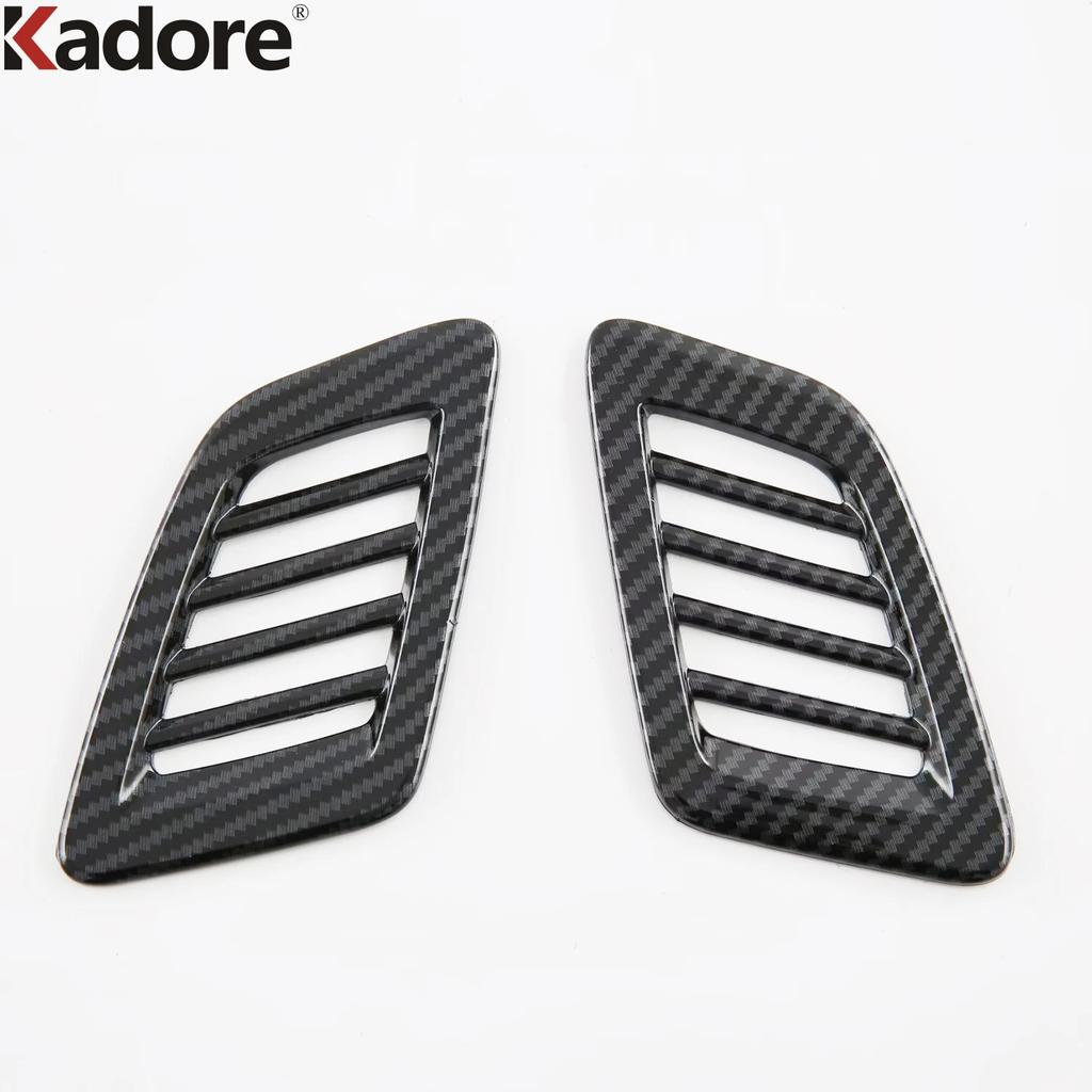 Car Front Upper Air Condition Vent Outlet Cover Trim For Honda CRV CR-V  2024 Carbon Fiber Interior Mouldings Accessories