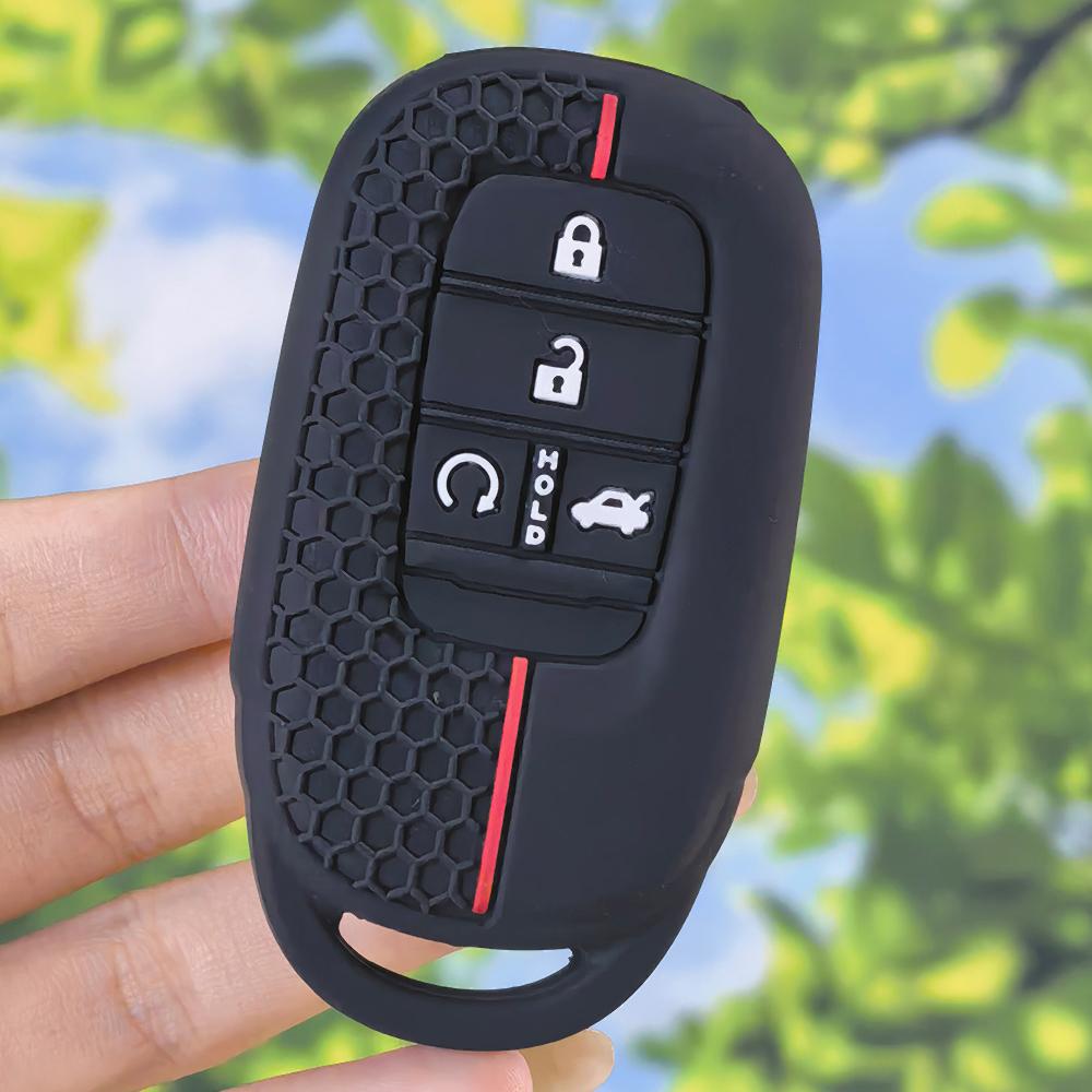 Textured Honeycomb Silicone Key Protector, Precise Cover Suitable For Honda Accord 10th CR-V XRV Avancier Civic Smart Key Fob