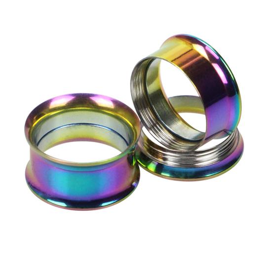 1 Stücke Stilvolle Edelstahl Tunnel Expander Bahre Ohr Plug Piercing Schmuck Schmuck Geschenk