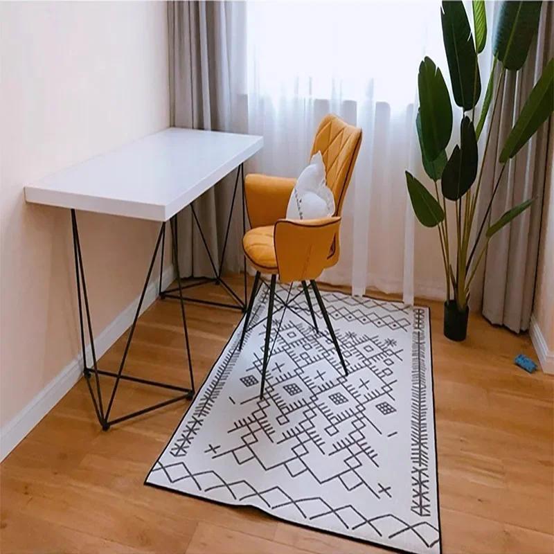 Minimalist Line Art Area Rug for Living Room Bedroom Machine Washable Non-Slip Soft Floor Mat Home Decor