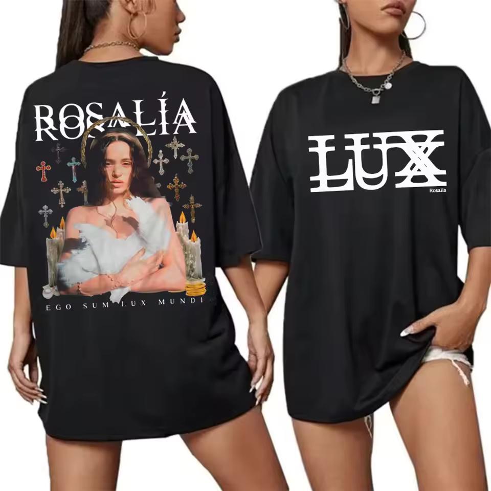 Summer Rosalia Lux Tour 2026 T shirt VintageGraphic Print Tee Rosalia T shirt Retro Fan Gift for Women and Man Fashion Tee Tops