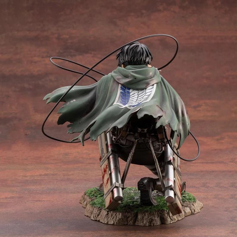 16 cm Anime Heykeli Attack on Titan Artfx J Levi Yenilenmiş Paket Sürümü. PVC Aksiyon Figürü Anime Model Oyuncaklar Koleksiyonluk Bebek Hediye