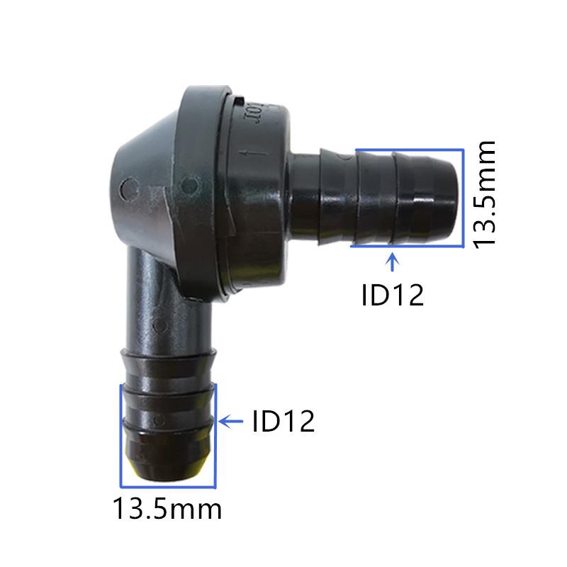 ID6 ID8 ID12 elbow 90 degree one-way valve L type non-return valve one way valve air pump vacuum check valve for car original1pc