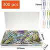 300 Pcs Paper Clips Medium Size PaperClips Assorted Colored for Clips Office Supplies Paperwork Office School and Personal Use