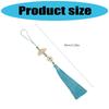 Easy Attach Tassels Pendant For Keys Bags Decoration Stylish Fan Design Keychain Ornament Polyester Accessory