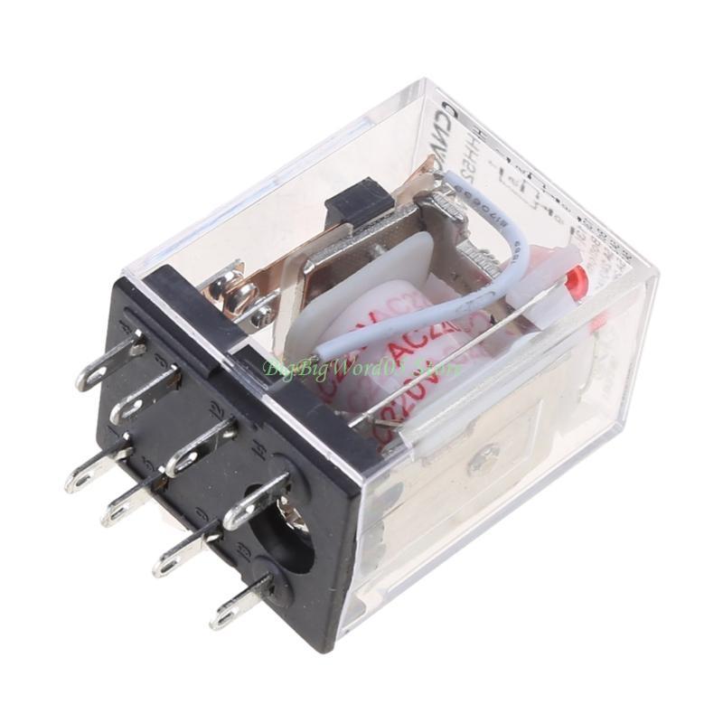 24TE 8 Pin PYF08A 220/240 V AC Bobina Power Relay DPDT MY2NJ With Base