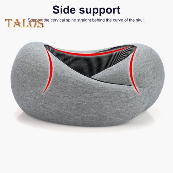 Travel Neck Pillow Aircraft Memory Foam Neck Support Cushion Adjustable Ergonomic Design Washable Neck Support Pillow