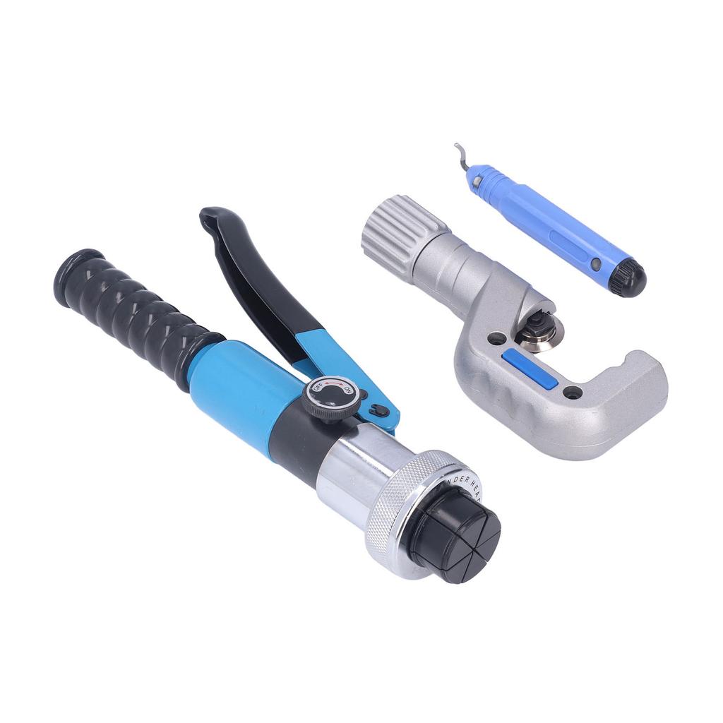 Hydraulic Tube Expander Tool Kit Compact Swaging with Cutter for 3 8 to 1‑5 8in Pipes CT‑300L