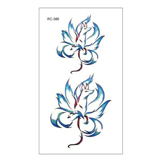 Waterproof Long-lasting Cute Peacock Feather Temporary Tattoo Stickers for Women
