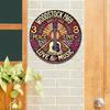 Vintage Retro Aluminium Wandkunst Schild Rustikales Metallschild Heimdekoration 3 Tage Frieden Liebe Musik Festival