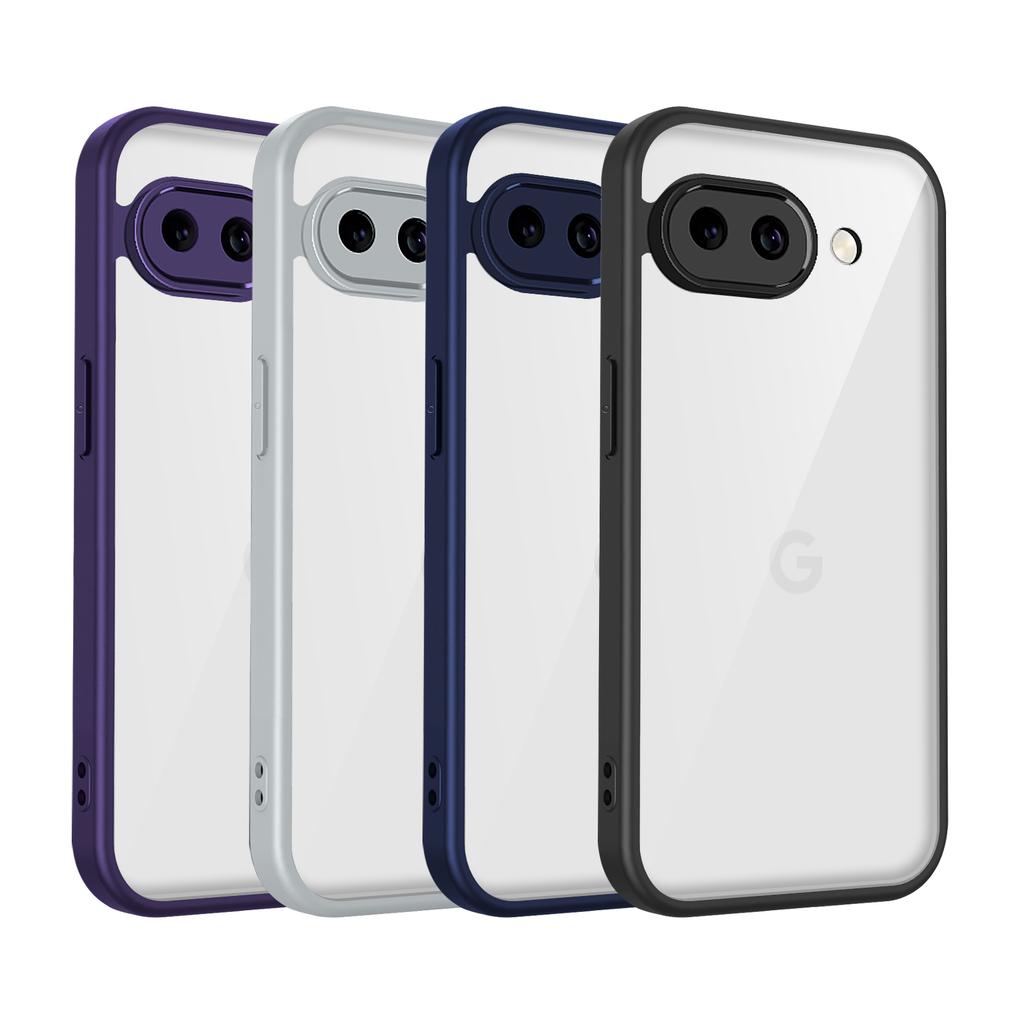 For Google Pixel 9A Case Air Cushion Shockproof Silicone Bumper Clear Matte Back Cover Hard Phone Case for Google Pixel 9A G3Y12