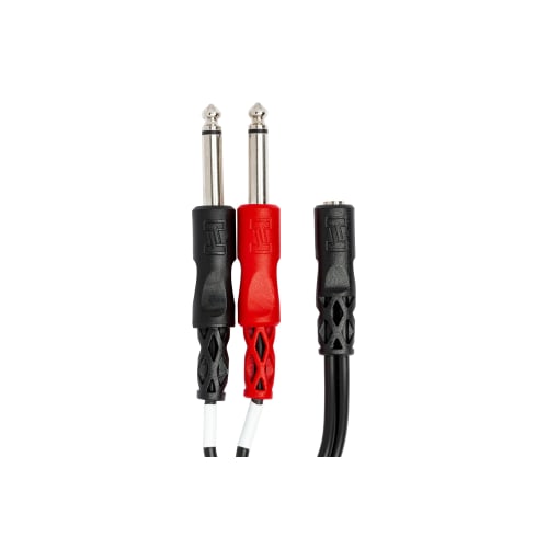 Hosa Y-Kabel Stereo Mini Buchse auf Mono Klinke Stecker x 2 YMP-434