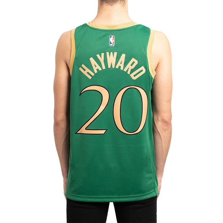 Nike Boston Celtics Gordon Hayward No. 20 NBA Swingman Jersey Men Jersey Green AV4624-312