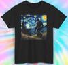 Bigfoot Starry Night T-Shirt | Funny Sasquatch Van Gogh Parody Tee S-4xl