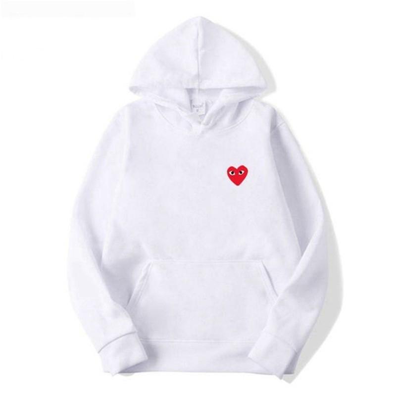 New love trendy brand couple sweater versatile men's and women's autumn and winter velvet jacket men's hooded love even large size sweater