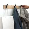 Wooden Coat Rack Hook Wall Mounted Hat Clothes Hanger Rack Rail Organizer for Entryway Bathroom Bedroom Kitchen Decor