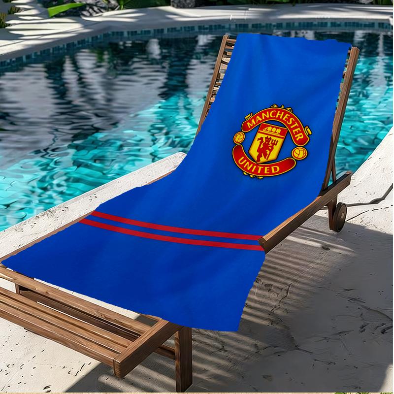 Manchester United F.C Print Beach Towel, Versatile Lightweight Absorbent Beach Towel for Pool Surf Yoga Bathroom, Perfect Birthday Holiday Gift