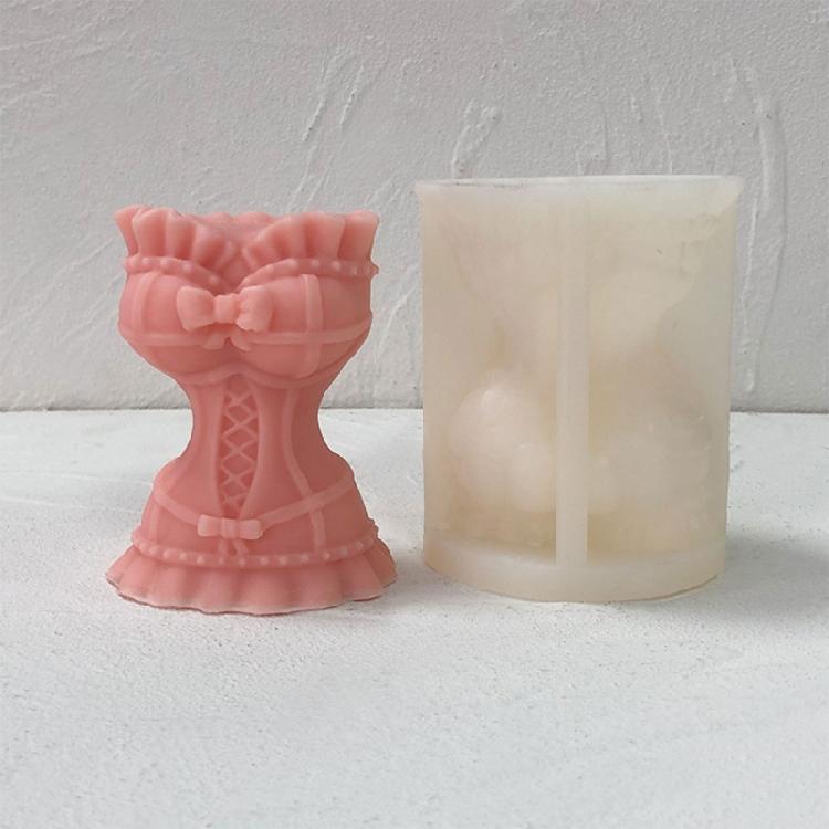 Corsets Candle Silicone Mould Wedding Dress Resin Molds DIY Vases Baking Molds