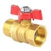 Two Way Brass Shut Off Valves 3/4Inch Brass Ball Valves Male Female Thread Pipe Fitting for Plumbing Systems Enduring