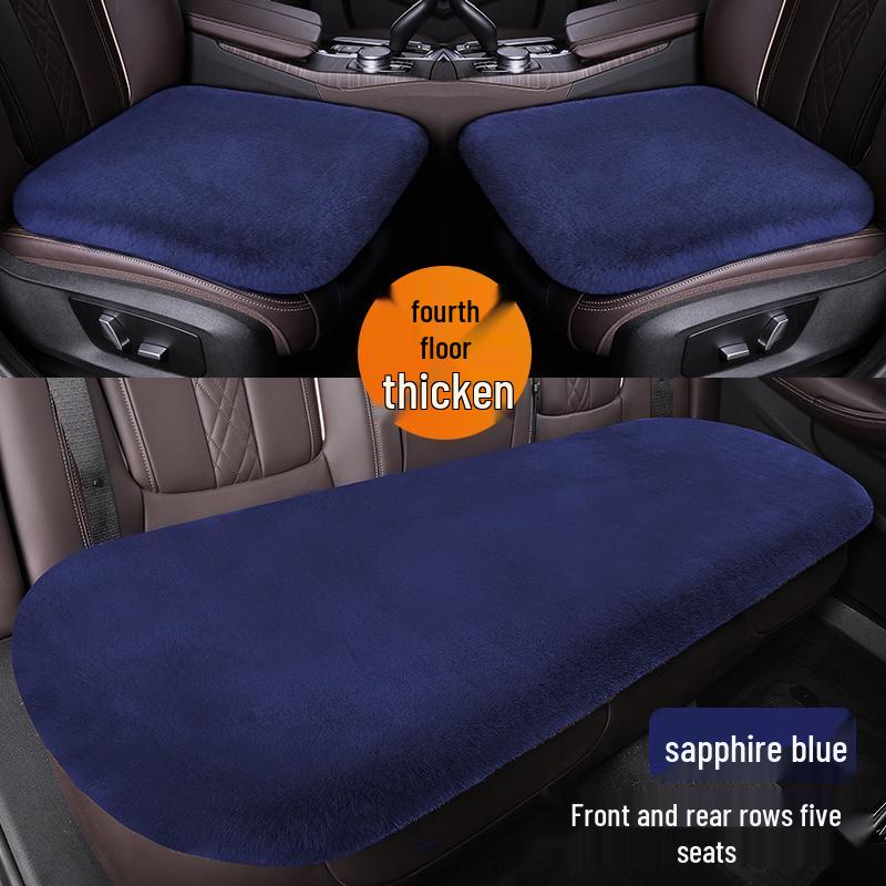 Universelles Plüsch-Autositzkissen für alle Jahreszeiten - Winterfest, Einteilig für vordere oder hintere Reihe