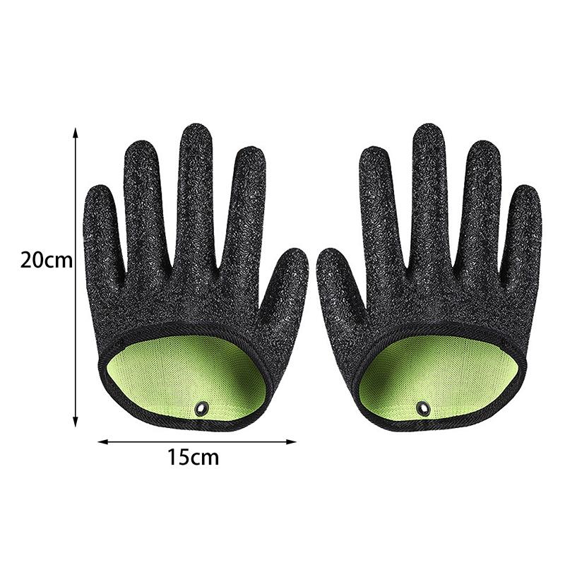 1/2 Pcs Fish Catch Gloves Fishing Glove With Magnet Hook Non-Slip Gloves Catching Fish Latex Hunting Gloves For Accessories