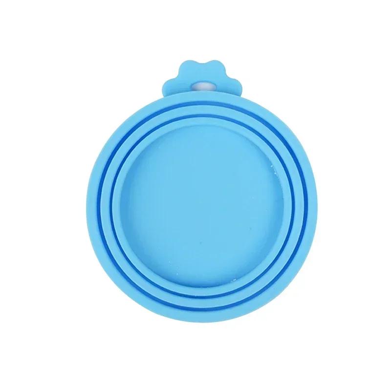 

Крышка для консервов Silicone World 3 в 1, многоразовая, для хранения продуктов, сохраняющая свежесть, крышка для банок, крышка для коробки для консервных банок для животных, силиконовая крышка для банки