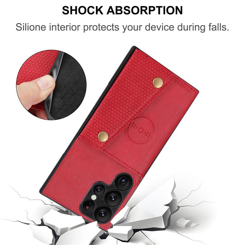 Leather Wallet Phone Case For Samsung Galaxy S24 S23 S22 S21 S20 Ultra FE S10 Note 9 10 Plus Card Slot Stand Holder Back Cover