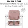 Réducteur pour chaise haute - HAUCK - ALPHA COSY SELECT - Anti-dérapant - Bambi Rose