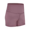 Summer new double-sided abraded yoga shorts, high-waisted hip lift elastic slim-fitting running sports three-point pants for women