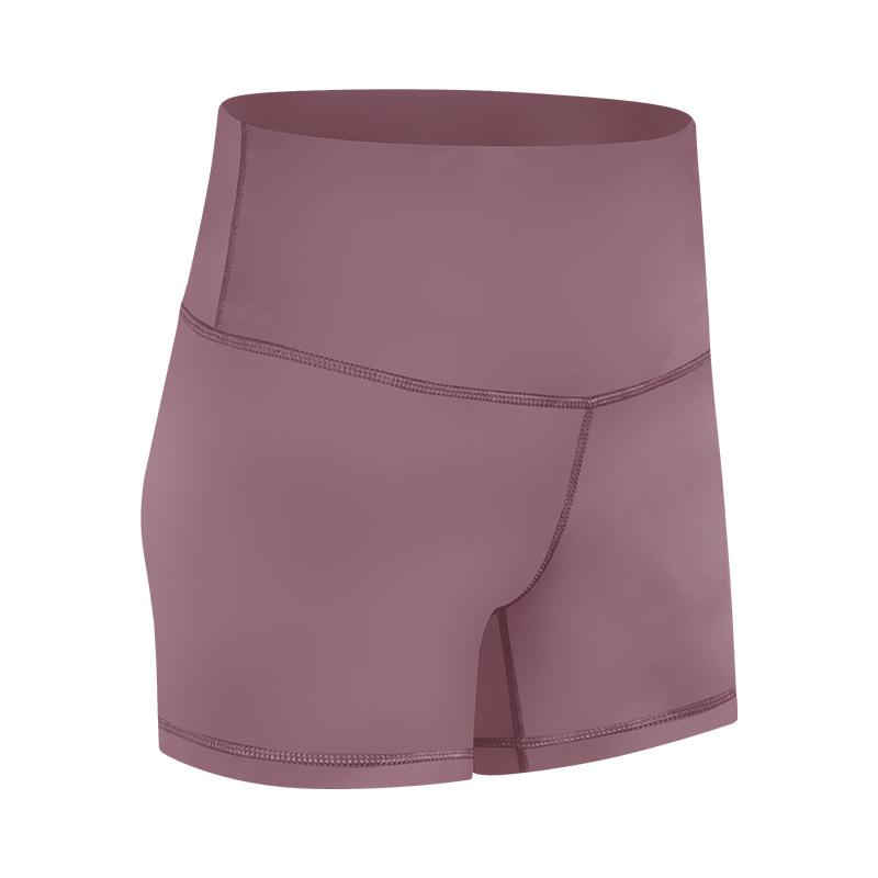 Summer new double-sided abraded yoga shorts, high-waisted hip lift elastic slim-fitting running sports three-point pants for women