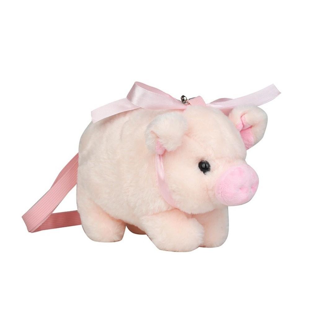 Nuova Borsa a Tracolla Peluche Maialino Rosa Morbido Borsa Animale di Peluche Carino Maialino Grande Capacità Borse Messenger per Bambini Ragazza