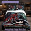 Personalized 3Pcs Bedding SetDoors Custom Text Duvet Cover Pillowcase Set Bedroom Gift