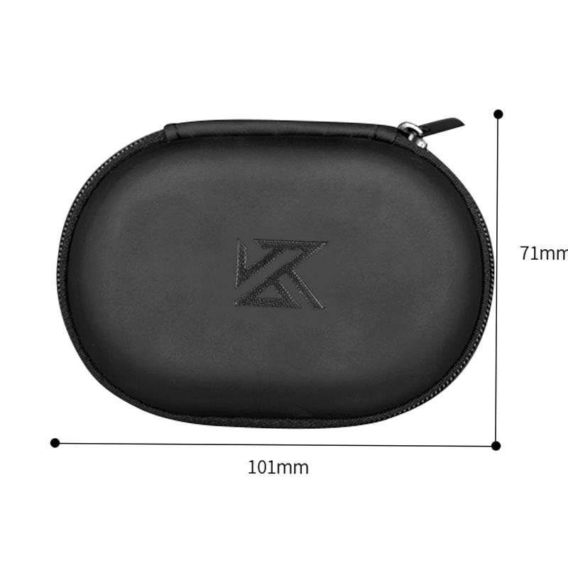 

KZ Earphone Storage Bag Square/Oval Headset Box Indoor Outdoor Travelling Earphones Storaging Case Accessories With Zipper Type A