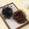 Fashion Elegant Mesh Flower Hair Claws Grab Pearl Tassel Women Shark Ponytail Hair Clips Hairpins Hair Accessories Headdress