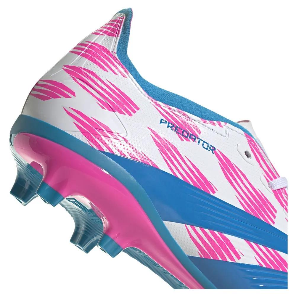 Adidas predator league fg soccer shoes hybridfeel upper White/Blue/Pink