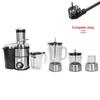 4-in-1 Multi-functional Stainless Steel Juicer & Blender with Pulp Separation